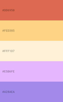 5 Stripe Nonbinary Lesbian Flag Hex Codes